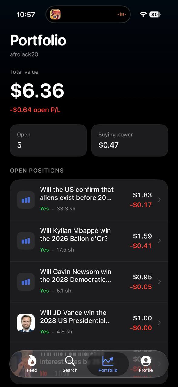 Pulse portfolio screen